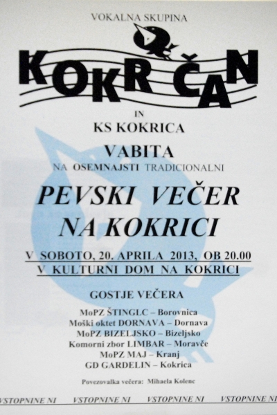 Plakat - povabilo na koncert